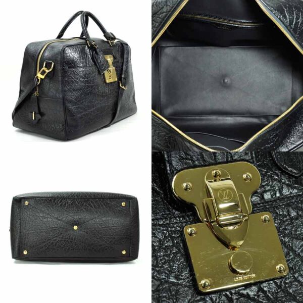 98321a 1 Louis Vuitton Travel Bag Indra Leather Black