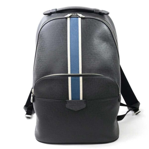 98322a Louis Vuitton Anton Rucksack Taiga Leather Black