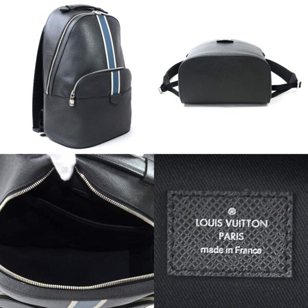 98322a 1 Louis Vuitton Anton Rucksack Taiga Leather Black