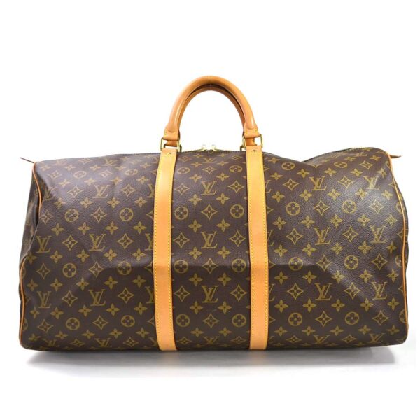 98325b Louis Vuitton Keepall 55 Bag Monogram Canvas Brown