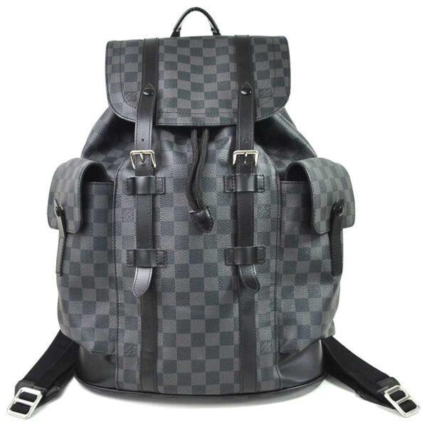 98336a Louis Vuitton Christopher PM Backpack Damier Canvas Gray