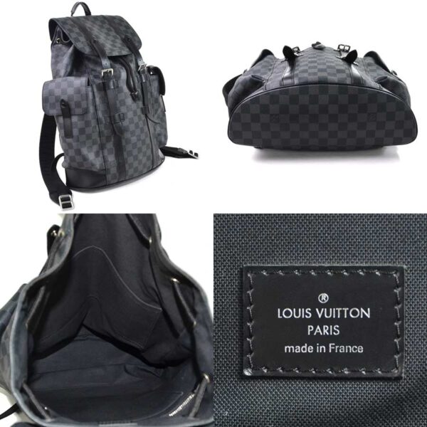 98336a 1 Louis Vuitton Christopher PM Backpack Damier Canvas Gray