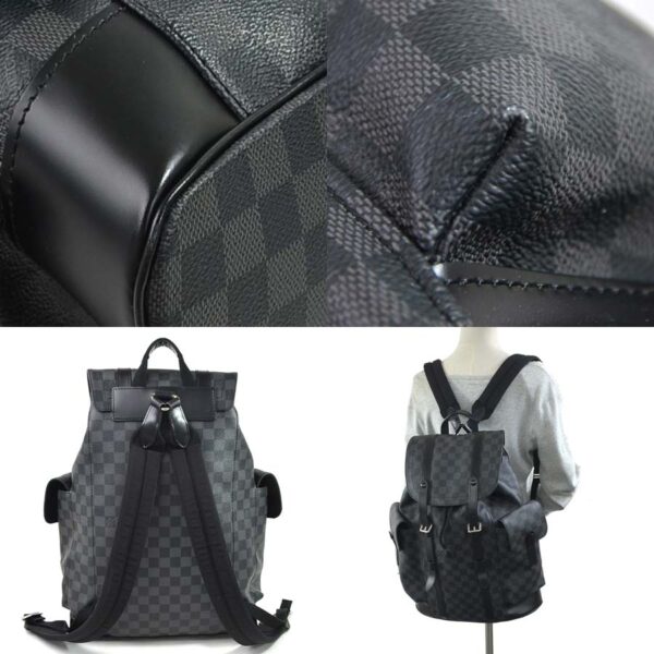 98336a 2 Louis Vuitton Christopher PM Backpack Damier Canvas Gray