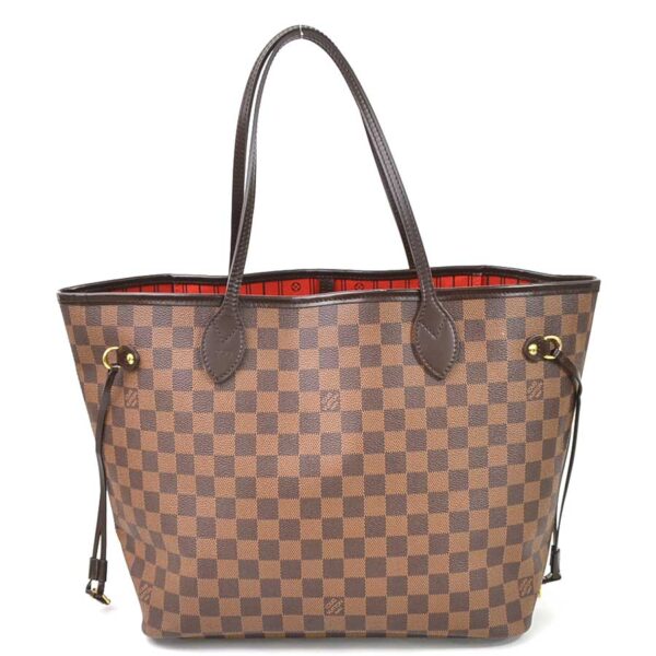 98353 Louis Vuitton Neverfull MM Tote Bag Damier Canvas Brown