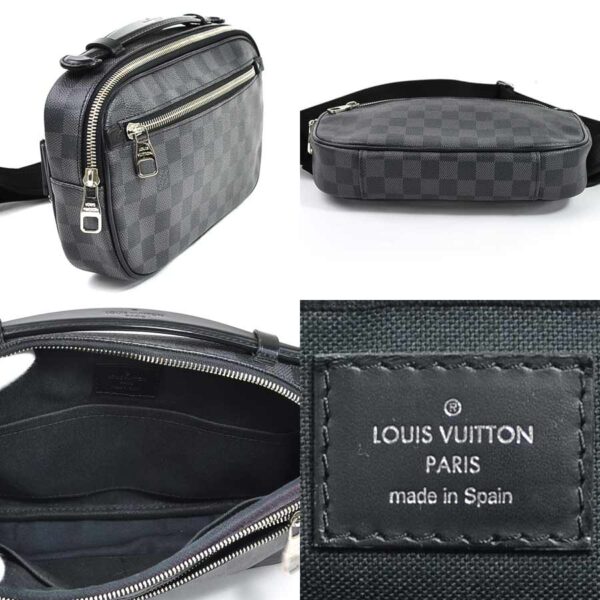 98354e 1 Louis Vuitton Umbrella Body Bag Damier Graphite Black Gray