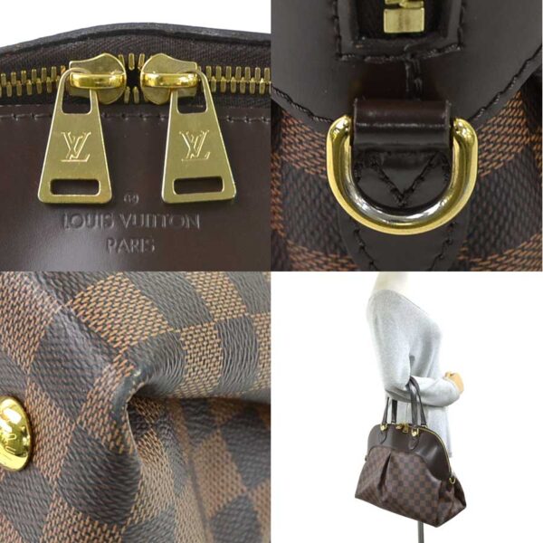 98361a 2 Louis Vuitton Salvi Handbag Damier Canvas Brown