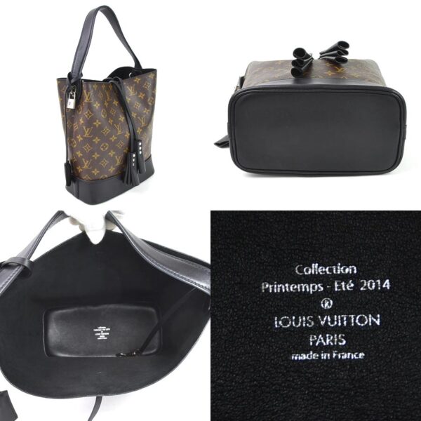 98387b 1 Louis Vuitton Idor GM Handbag Monogram Canvas Brown Black