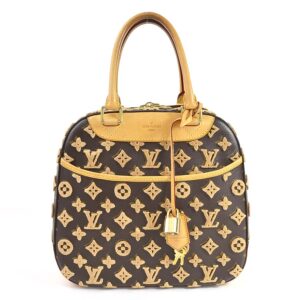 98388b Gucci Tote GG Supreme Shoulder Bag Brown