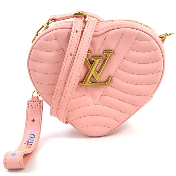 98428d Louis Vuitton Wave Heart Bag Crossbody Bag Smooth Calf Leather Pink