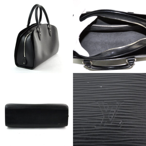 98433d 1 Louis Vuitton Pont Neuf PM Handbag Epi Leather Black