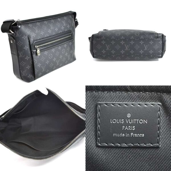 98436d 1 Louis Vuitton Odyssey Messenger PM Shoulder Bag Monogram Eclipse Black