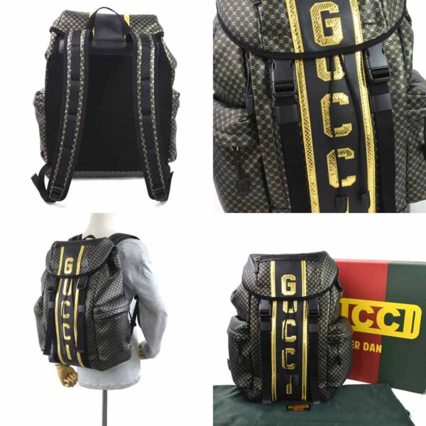 98463 2 Gucci Rucksack Dapper Dan Backpack Leather Black