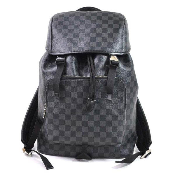 98490b Louis Vuitton Zack Backpack Damier Graphite Canvas Black