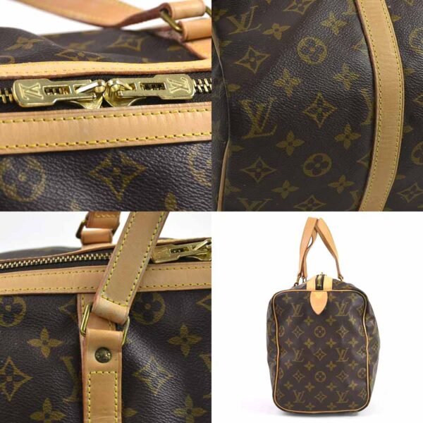 98519a 2 Louis Vuitton Sac Souple 35 Handbag Monogram Canvas Brown