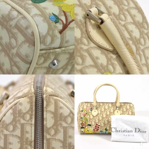 98548f 2 Christian Dior Bag Trotter Canvas Beige