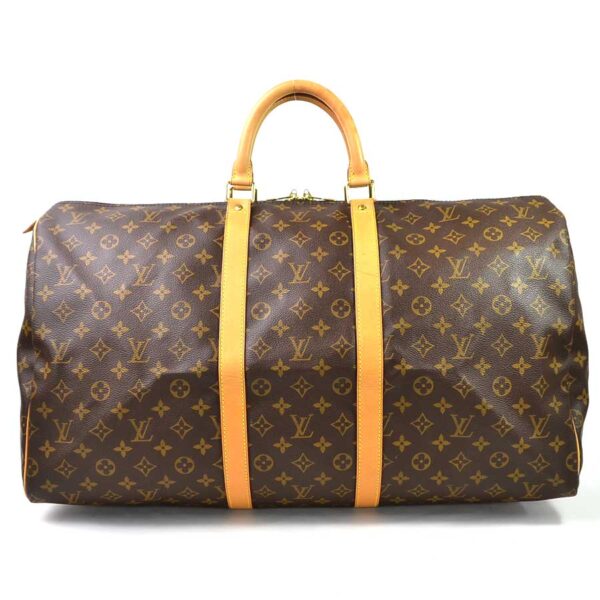 98599a Louis Vuitton Keepall 55 Bag Monogram Canvas Brown