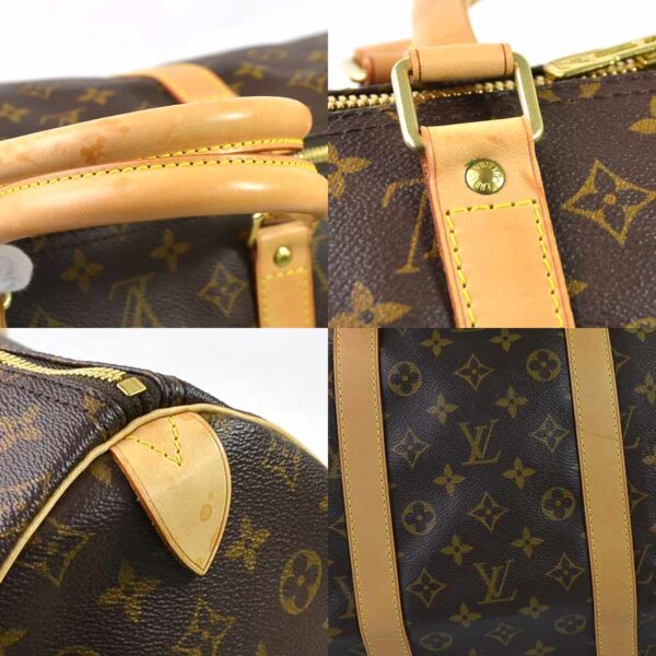 98599a 2 Louis Vuitton Keepall 55 Bag Monogram Canvas Brown