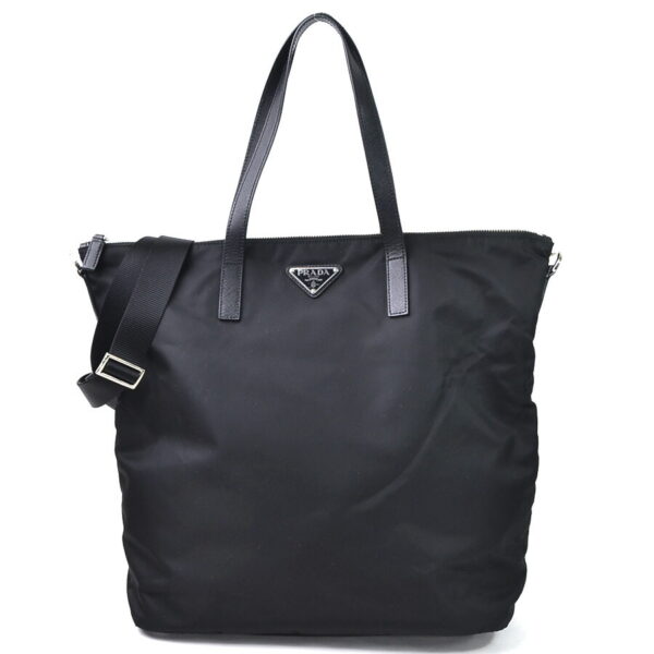 98615g Prada 2Way Handbag Vela Nylon Black