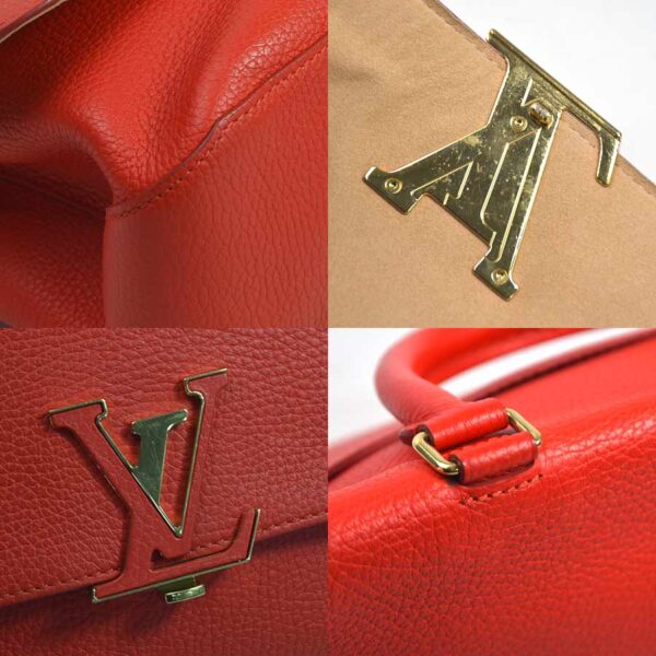 98626a 2 Louis Vuitton Volta 2Way Bag Taurillon Leather Red