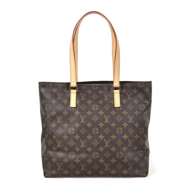 98629a Louis Vuitton Cabas Mezzo Shoulder Bag Monogram Canvas Brown