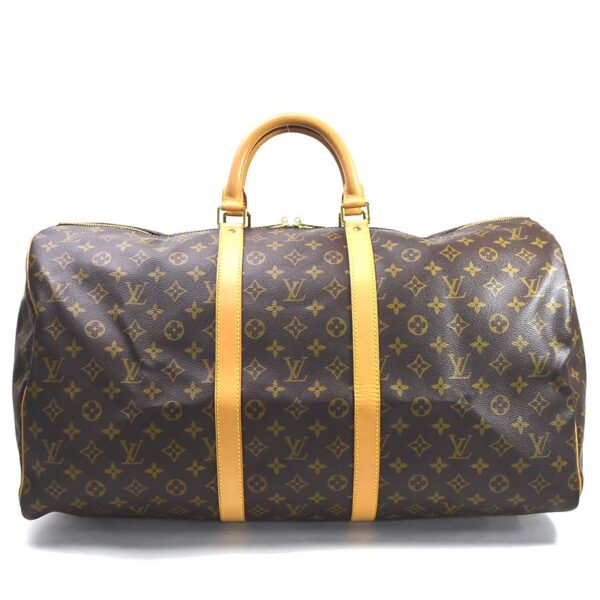 98633b Louis Vuitton Keepall 55 Bag Monogram Canvas Brown