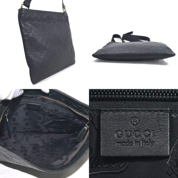 98643a 1 Gucci Guccisima Shoulder Bag Leather Black