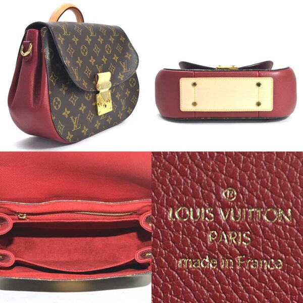 98661a 1 Louis Vuitton Eden MM 2Way Bag Monogram Canvas Red Brown