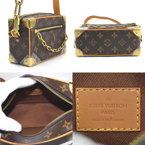 98662a 1 Louis Vuitton Mini Soft Trunk Crossbody Bag Monogram Canvas Brown