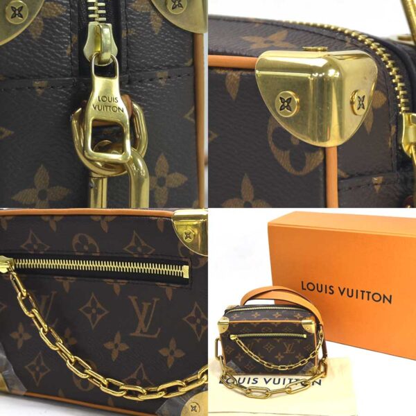 98662a 2 Louis Vuitton Mini Soft Trunk Crossbody Bag Monogram Canvas Brown