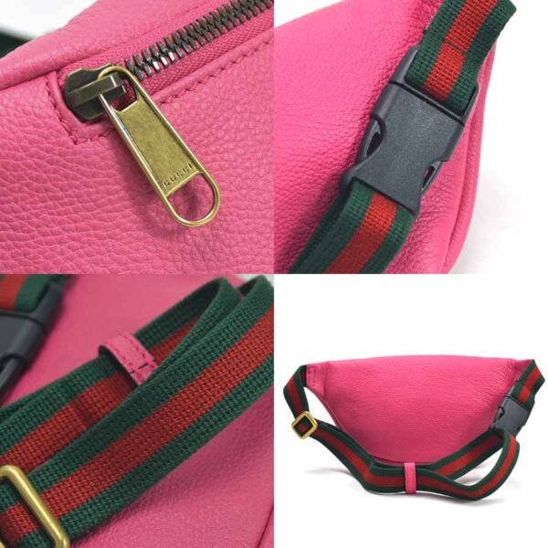 98677a 2 Gucci Waist Pouch Leather Pink