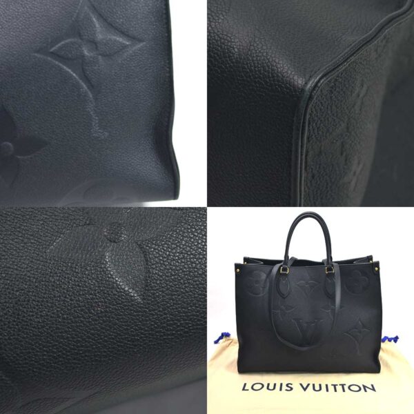 98682a 2 Louis Vuitton On the Go GM 2Way Bag Monogram Empreinte Leather Black