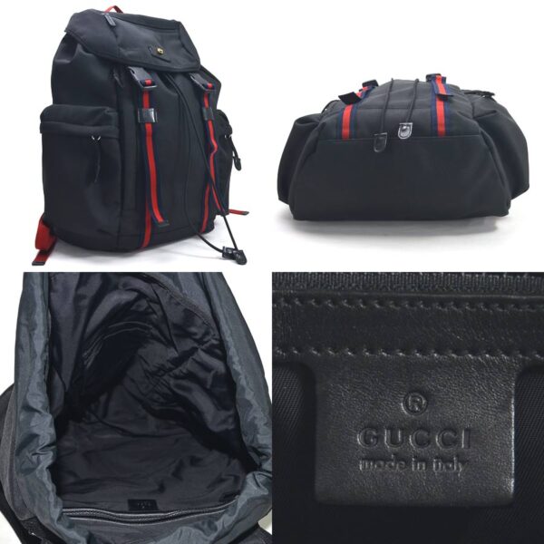 98687a 1 Gucci Rucksack Tiger Canvas Black