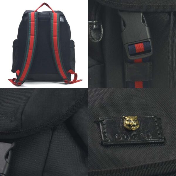 98687a 2 Gucci Rucksack Tiger Canvas Black