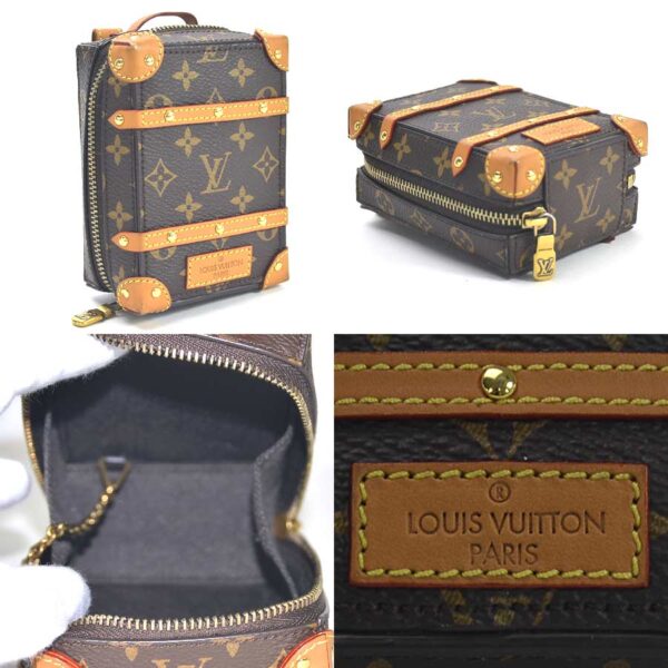 98700a 1 Louis Vuitton Porte Cle Backpack Keychain Monogram Canvas Brown