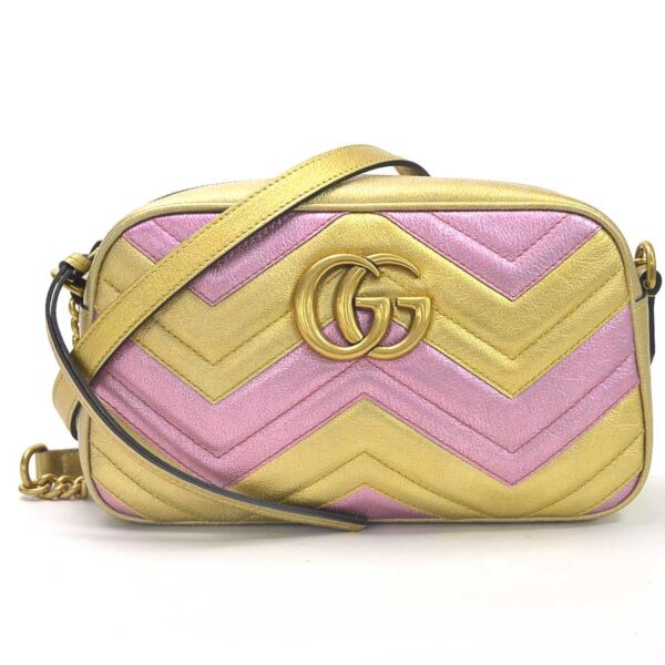 98703a Gucci GG Marmont Shoulder Bag Leather