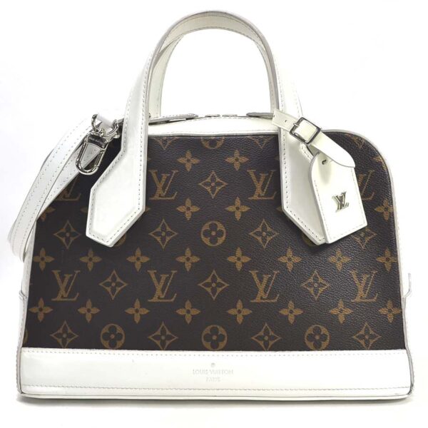 98706a Louis Vuitton Dora PM 2Way Bag Monogram Canvas Brown White