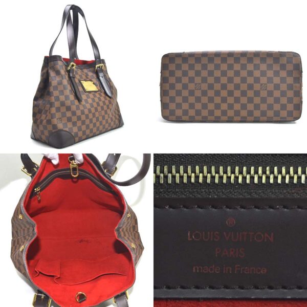 98708a 1 Louis Vuitton Hampstead MM Shoulder Bag Damier Canvas Brown