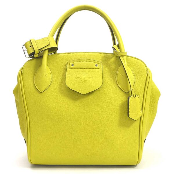 98710a Louis Vuitton Miralis Handbag Leather Yellow