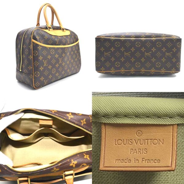 98717a 1 Louis Vuitton Deauville Handbag Monogram Canvas Brown