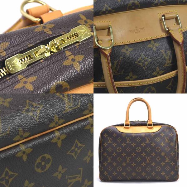 98717a 2 Louis Vuitton Deauville Handbag Monogram Canvas Brown