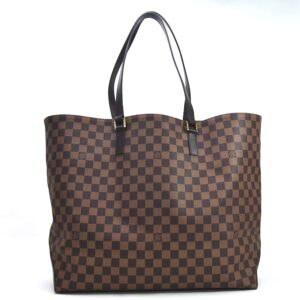 98722a Louis Vuitton Damier Looping MM Ebene Shoulder Brown