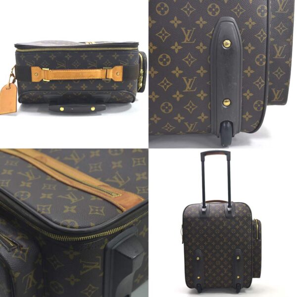 98724b 2 Louis Vuitton Trolley 50 Carry Bag Monogram Canvas Brown