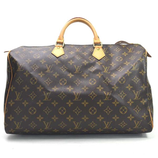 98735a Louis Vuitton Speedy 40 Bag Monogram Canvas Brown