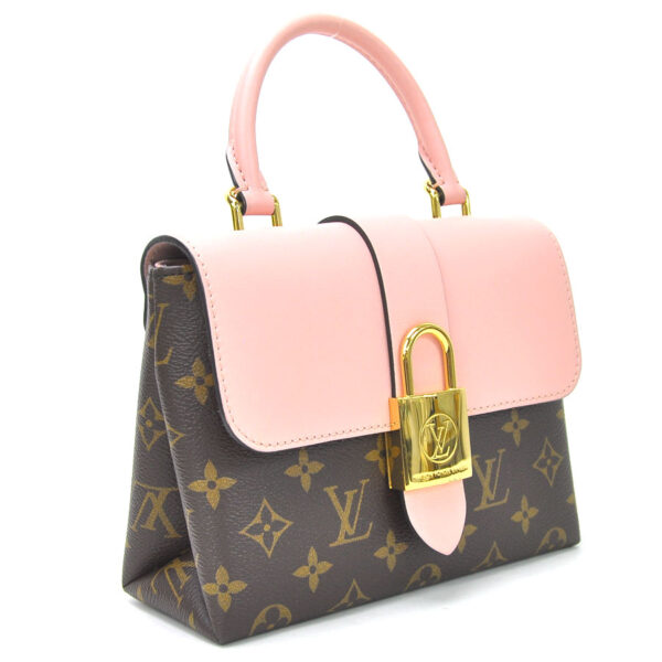 98768a 1 Louis Vuitton Locky BB Monogram Canvas 2Way Bag Rose Poudre