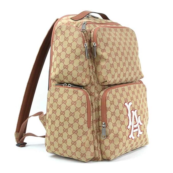 98777a 1 Gucci LA Angel Rucksack GG Canvas Beige