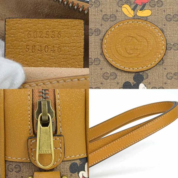 98798a 3 Gucci Mini Shoulder Bag GG Supreme Canvas Brown