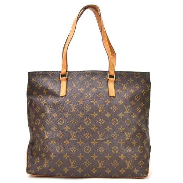 98807a Louis Vuitton Cabas Alto Monogram Canvas Shoulder Bag Brown