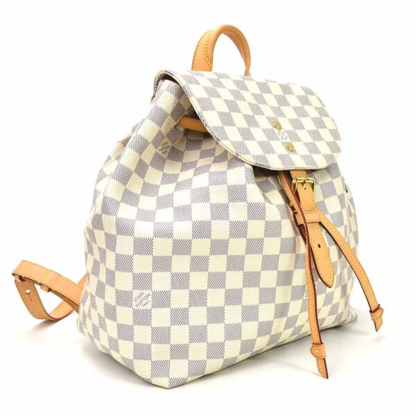 98810a 1 Louis Vuitton Speron Damier Canvas Backpack White