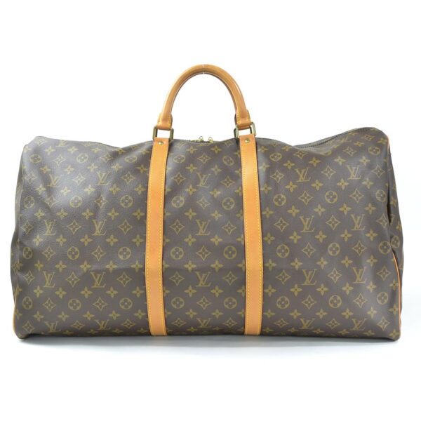 98848a Louis Vuitton Keepall 60 Monogram Canvas Bag Brown