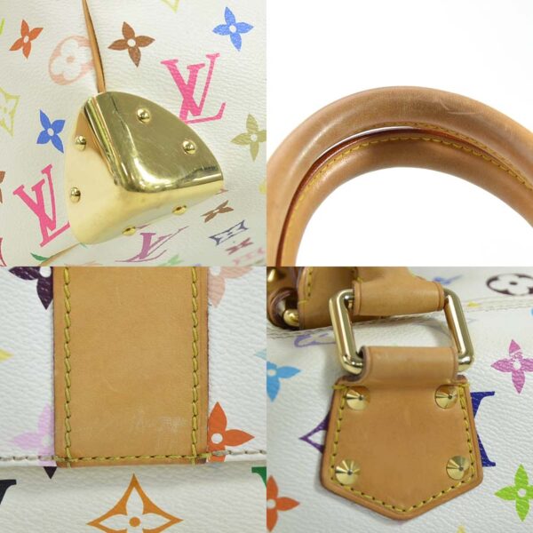 98877a 4 Louis Vuitton Speedy 30 Monogram Canvas Handbag Bronze